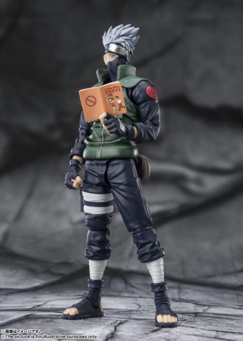 Alternative view of BANDAI S.H.Figuarts NARUTO KAKASHI HATAKE THE FAMED SHARINGAN HERO SHF