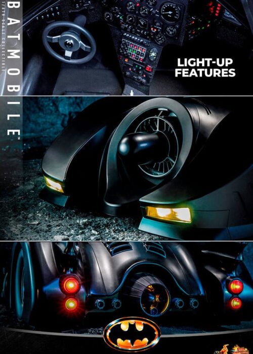 Alternative view of HOT TOYS Batman (1989) Movie Masterpiece Action Figure 1/6 Batmobile 100 cm