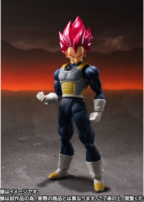 Alternative view of BANDAI S.H.Figuarts DRAGON BALL SUPER Vegeta Super Saiyan Blue (15th Anniversary Version)