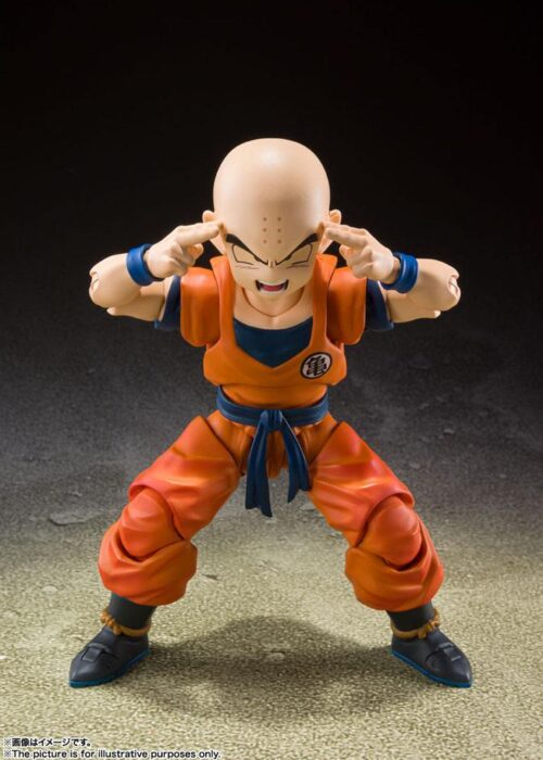 Alternative view of BANDAI Dragon Ball Z S.H.Figuarts  Krillin Earth's Strongest Man SHF (Reissue)