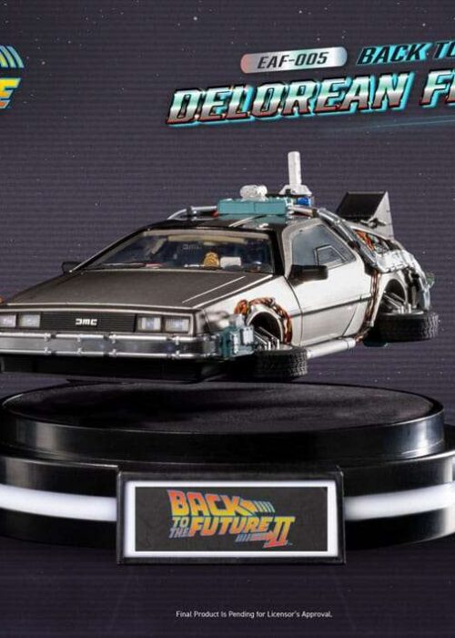Alternative view of BEAST KINGDOM Back To The Future 2 Delorean Floating Replica Rerun