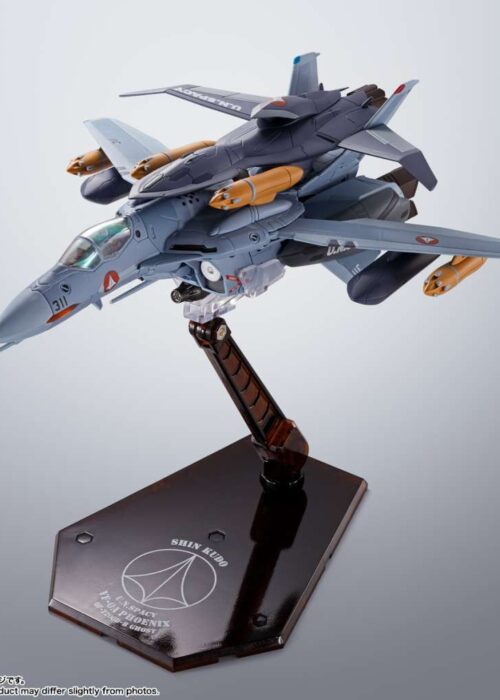 Alternative view of BANDAI Hi-Metal R Macross Vf-0a Phoenix(Shin Kudo Use) ＋ Qf-2200d-B Ghost