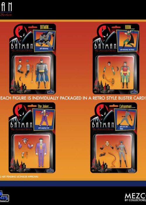 Alternative view of MEZCO TOYS 5 Points Batman The Animated Serie Action Figure Set(4)