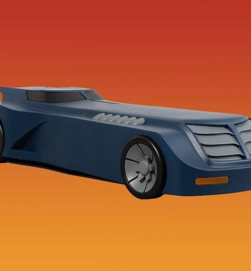 Alternative view of MEZCO TOYS 5 Points Batman The Animated Series Batmobile