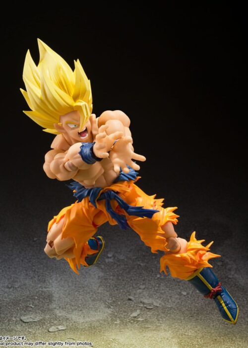 Alternative view of Dragon Ball Z S.H. Figuarts Action Figure Super Saiyan Son Goku – Legendary Super Saiyan Reissue SHF
