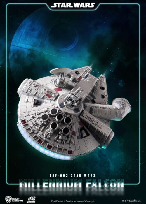 Alternative view of BEAST KINGDOM Star Wars Millennium Falcon Floating