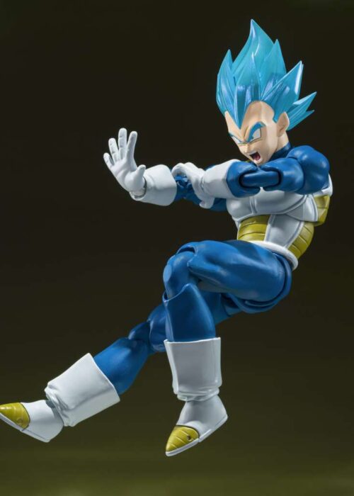 Alternative view of BANDAI S.H.Figuarts Dragon Ball Super Super Saiyan God Vegeta Unwavering SHF