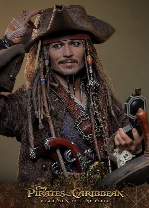 Alternative view of HOT TOYS Pirates of the Caribbean: Dead Men Tell No Tales DX Action Figure 1/6 Jack Sparrow (Deluxe Version) 30 cm