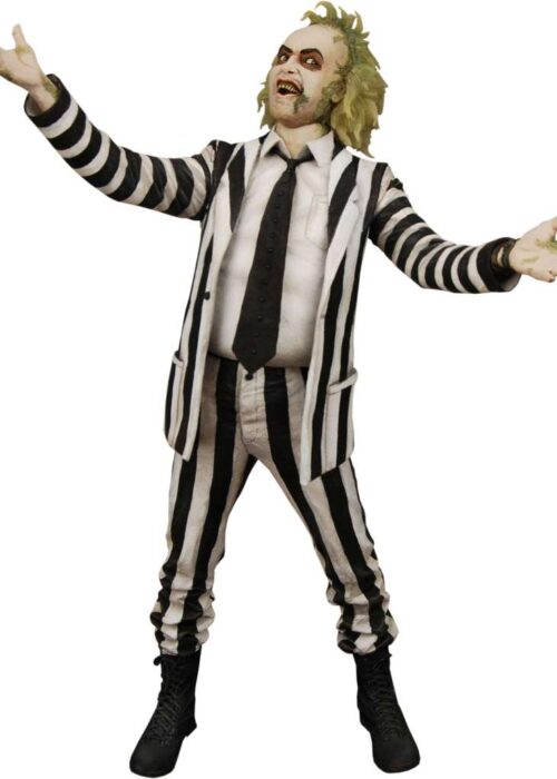 Alternative view of NECA Beetlejuice 1988 Stripe Suit Beetlejuice Talking 1/4 Af