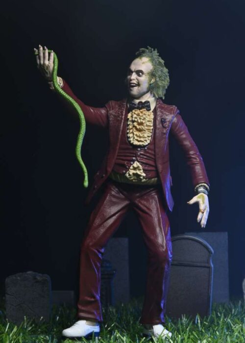 Alternative view of NECA Beetlejuice 1988 Red Tuxedo Af