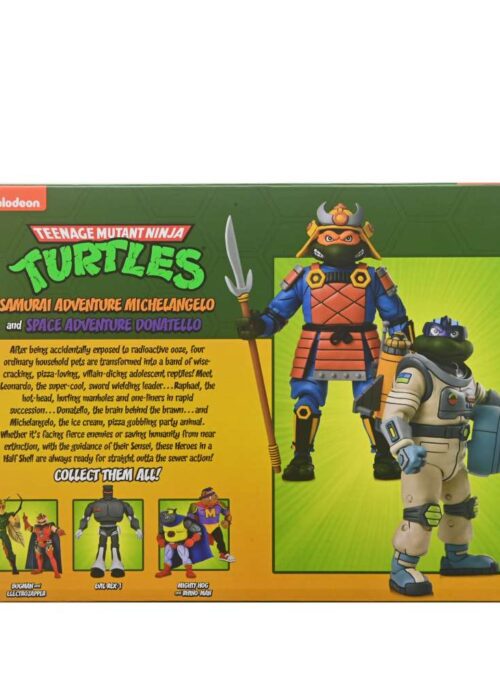 Alternative view of NECA Tmnt Cartoon Space Adventure & Samurai Turtles 2 Pack Af