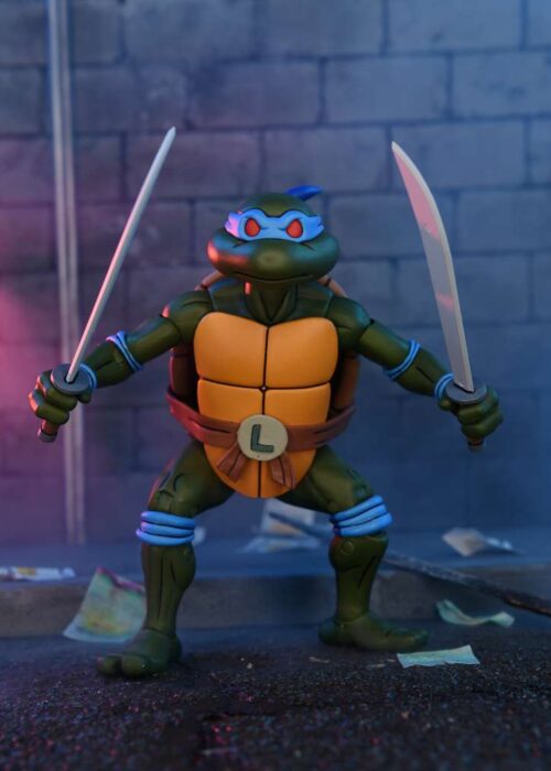 Alternative view of NECA Tmnt Cartoon Ultimate Leonardo Vhs Af
