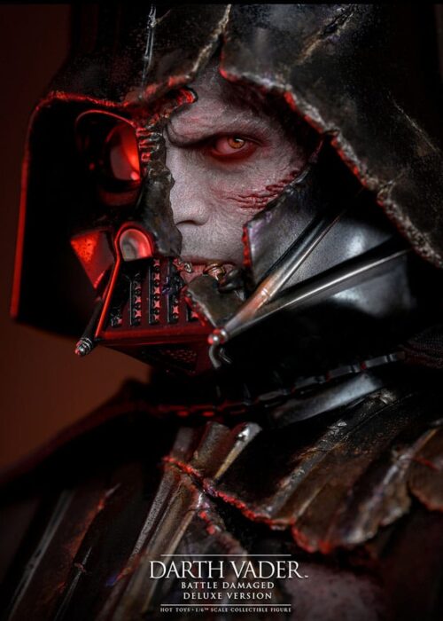 Alternative view of HOT TOYS Star Wars Action Figure 1/6 Darth Vader (Battle Damaged) Deluxe Version 35 cm