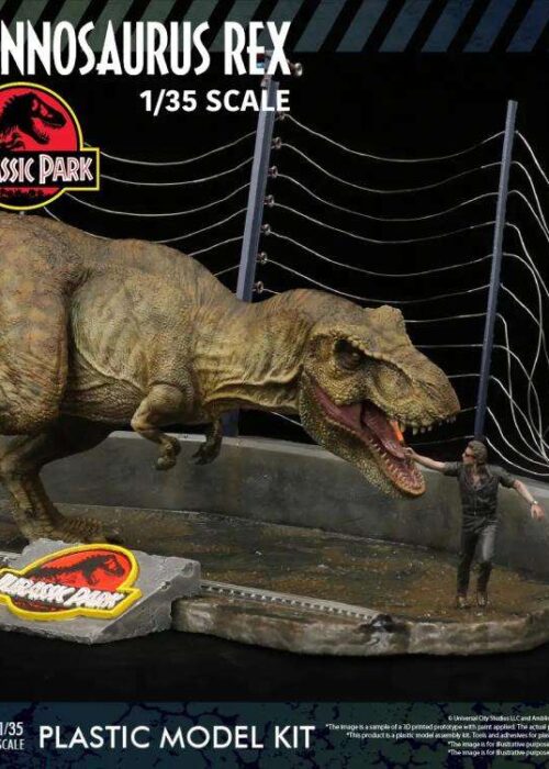 Alternative view of X-PLUS Jurassic Park T-Rex 1/35 Model Kit Re-Run
