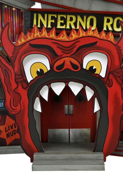 Alternative view of NECA Beetlejuie 1988 Trenchcoat Spikes Inferno Room DLX AF