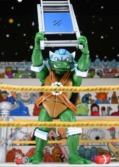 Alternative view of NECA TMNT Archie Comics Stump Wrestling Turtles AF 4-PACK