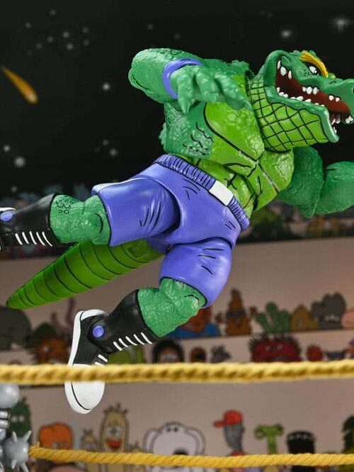 Alternative view of NECA TMNT Archie Comics Stump Wrestling Leatherhead AF