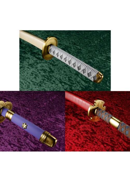 Alternative view of BANDAI One Piece Roronoa Zoro 3 Sword Style Proplica Set