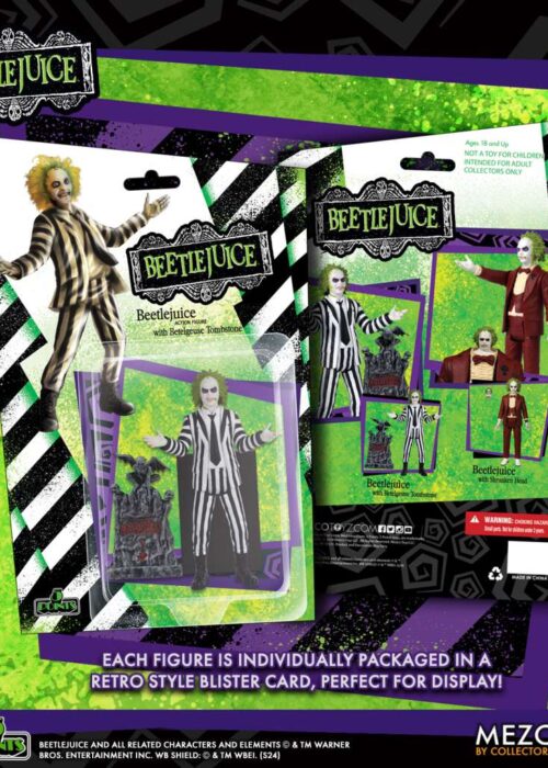 Alternative view of MEZCO TOYS 5 Points Beetlejuice AF Set (2)