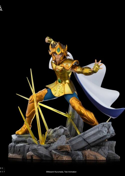 Alternative view of IRON STUDIOS Saint Seiya Leo Aiolia 1/10 Statue