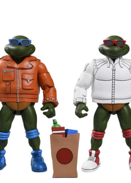 Alternative view of NECA TMNT Cartoon Punk Leo & Punk Raph 2pack AF