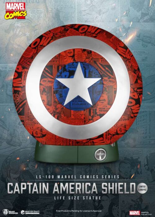 Alternative view of BEAST KINGDOM Marvel Comics Series Captain America Shield Life Size