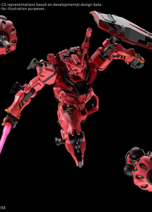 Alternative view of BANDAI HIGH GRADE HG 1/144 GUNDAM RED