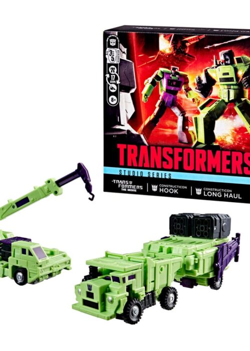 HASBRO The Transformers: The Movie Action Figure 2-Pack Constructicon Hook & Constructicon Long Haul 16 cm