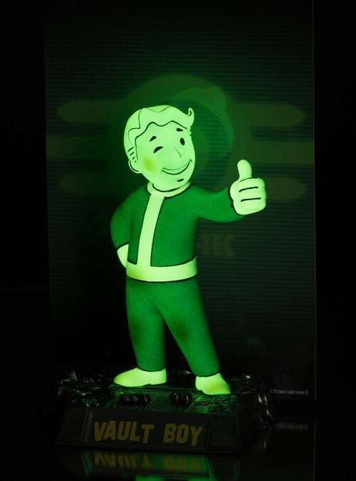 Alternative view of MCFARLANE TOYS Movie Maniacs Fallout TV Vault Boy (glow in the dark) Figure