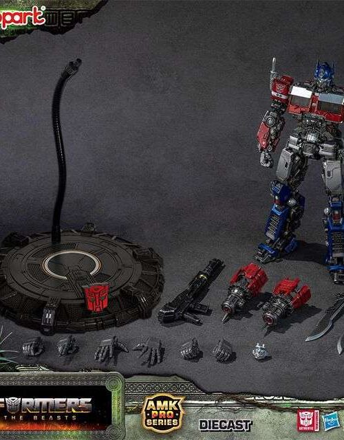 Alternative view of YOLOPARK Transformers Rise of The Beast Optimus Prime AMK Pro Model Kit