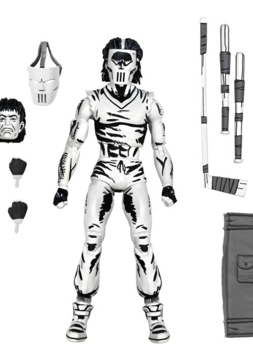 Alternative view of NECA TMNT Mirage Comics Casey Jones Black & White af