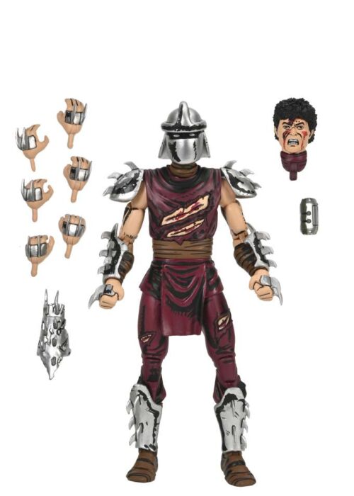 Alternative view of NECA TMNT Mirage Comics Battle Damaged Shredder af