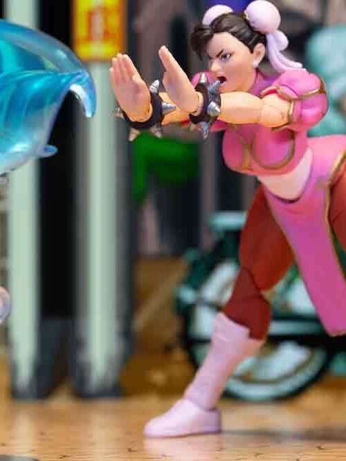 Alternative view of JADA TOYS Street Fighter 2: Chun-Li Pink Dress - SSCC Deluxe Action Figure Scale 1:12