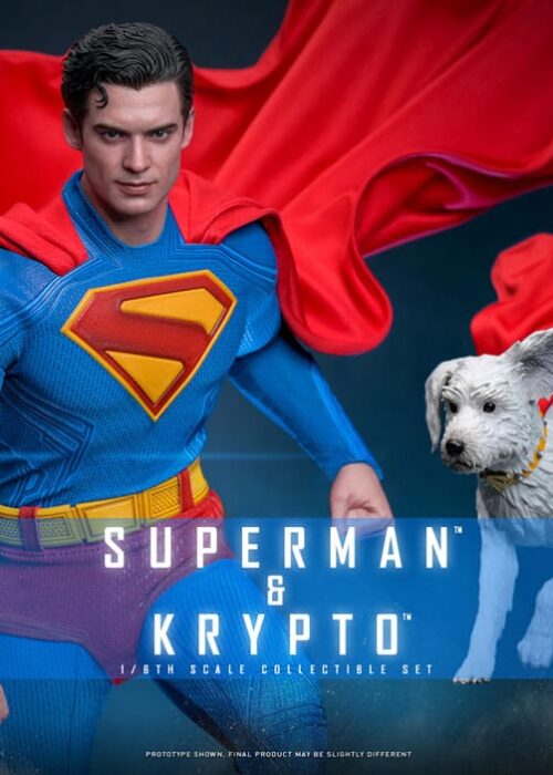 Alternative view of HOT TOYS Superman (2025) Movie Masterpiece Action Figure 1/6 Superman & Krypto 33 cm