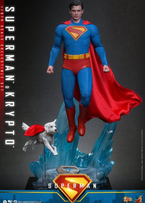 HOT TOYS Superman (2025) Movie Masterpiece Action Figure 1/6 Superman & Krypto 33 cm