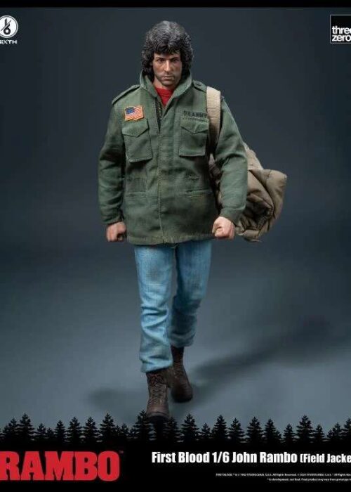 Alternative view of THREEZERO Rambo First Blood John Rambo Field Jacket 1/6 Figure
