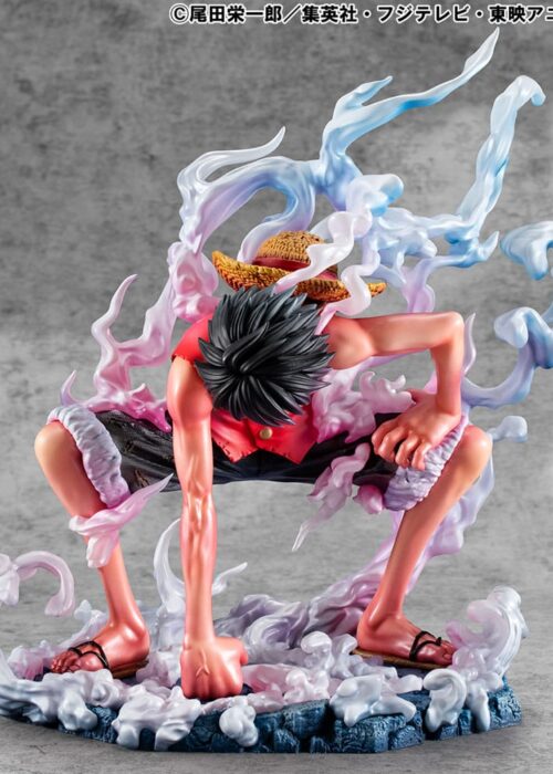MEGAHOUSE One Piece P.O.P PVC Statue Monkey D. Luffy Gear 2 Limited Edition 19 cm