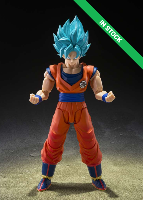 BANDAI SHF Dragon Ball Super Saiyan God Son Goku Blue Power S.H.Figuarts