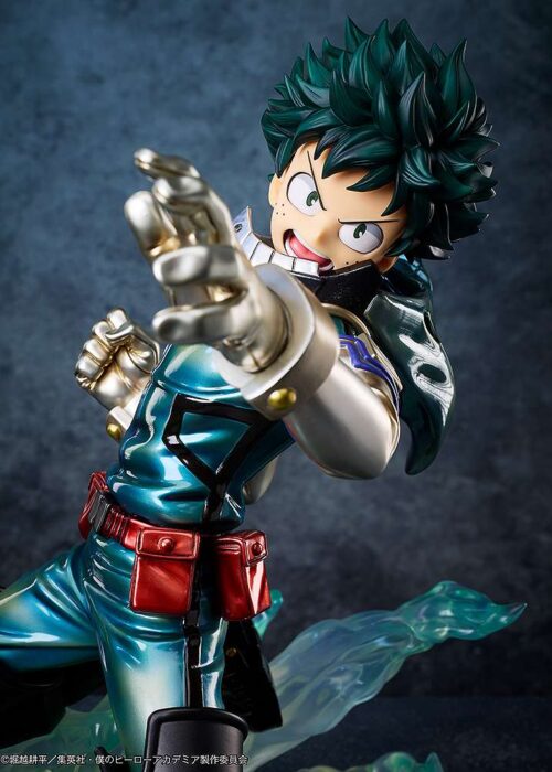 Alternative view of GOODSMILE My Hero Academia Izuku Midoriya Metallic Statue