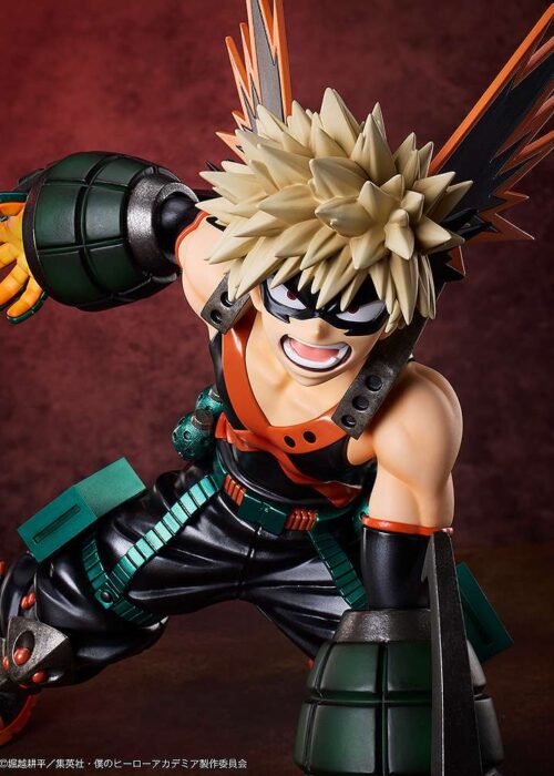 Alternative view of GOODSMILE My Hero Academia Katsuki Bakugo Metallic Statue