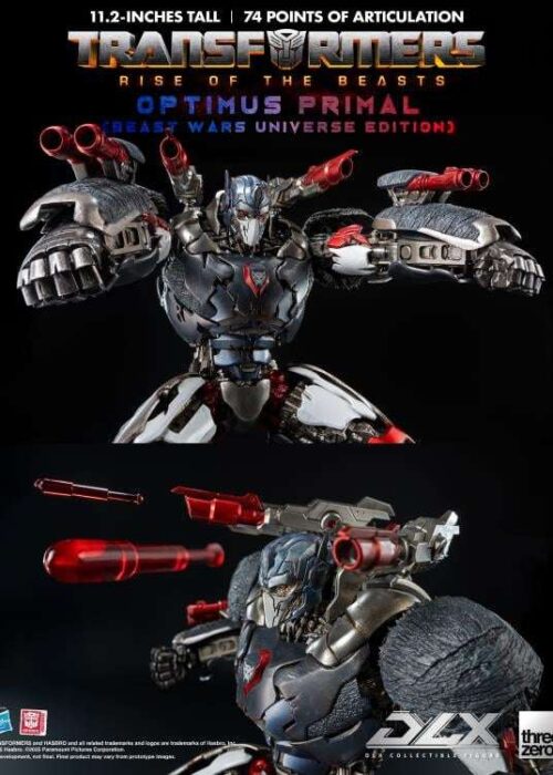 Alternative view of THREEZERO Transformers Rise of the Beasts DLX Optimus Primal Beast Wars figure