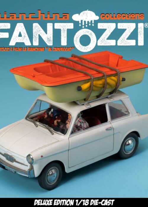 INFINITE STATUE Fantozzi e Filini La Bianchina al Campeggio 1/18 Die-cast Deluxe Edition
