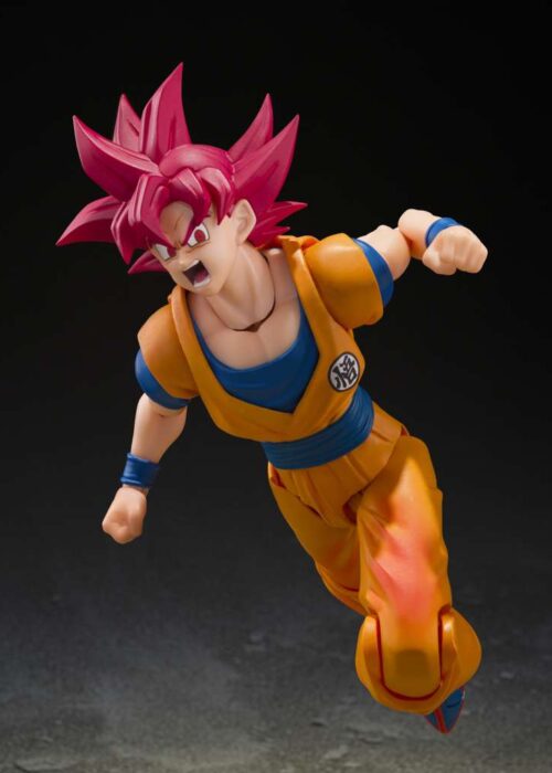 Alternative view of BANDAI SHF Dragon Ball Super Saiyan God Son Goku God Aura S.H.Figuarts