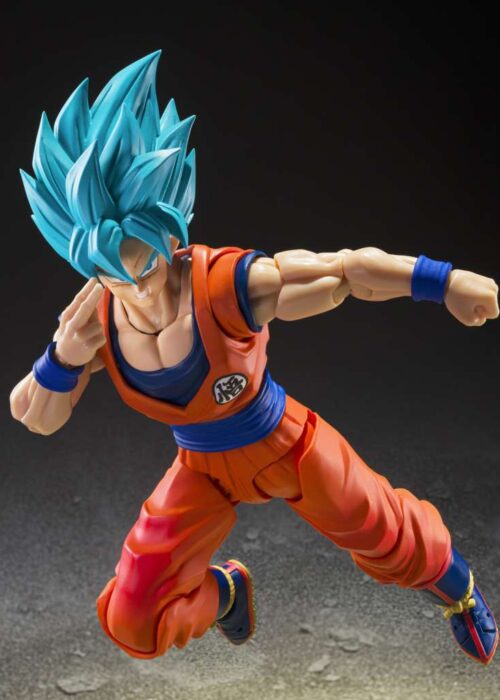 Alternative view of BANDAI SHF Dragon Ball Super Saiyan God Son Goku Blue Power S.H.Figuarts