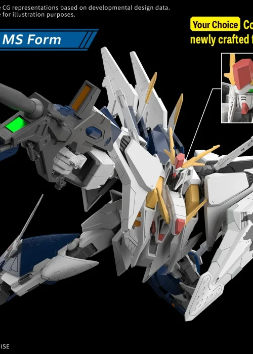 Alternative view of BANDAI Hg Gundam Xi Gundam Hathaway Sorcery Of Nymph Circe 1/144