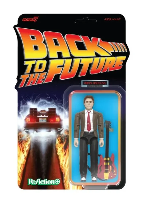 SUPER 7 Back To The Future Wave 1 Marty Mcfly '55 Reaction+ Figure