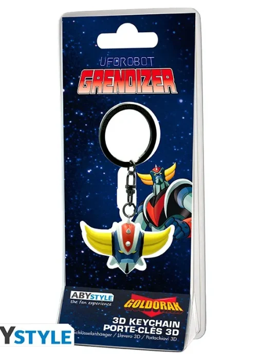 Alternative view of ABYSTYLE Ufo Robot Grendizer Head Keychain 3d