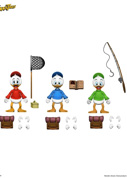 Alternative view of NECA Ducktales Huey Dewey Louie Ulti Af 3pack QUI QUO E QUA
