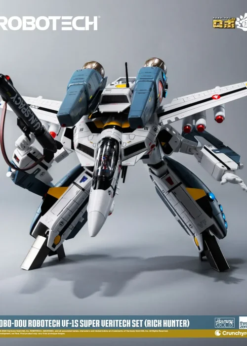 Alternative view of THREEZERO Robo-dou Robotech Vf‐1s Rick Hunter Super Veritech Set Figure