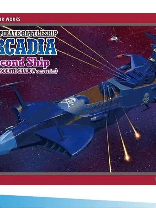 HASEGAWA Captain Harlock Space Pirate Battleship Arcadia Phantom Death Shadow 1/1500 Mk